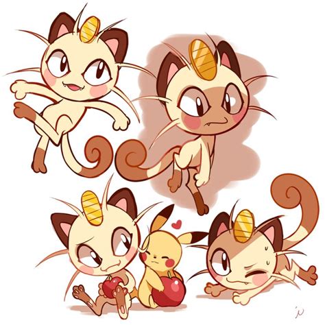 22 Meowth Pokemon Drawing Leighamkane