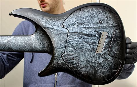 S Dark Grey Sapphire Marble Burst Gloss Aristides Guitars