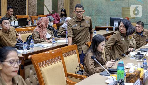 Menparekraf Sandiaga Uno Dan Dpr Bahas Evaluasi Program Kerja Dan