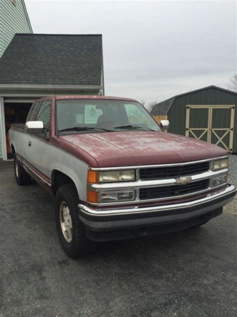 1994 Chevrolet Silverado 1500 Z71 Extended Cab 4wd Pickup Truck For