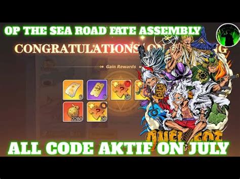 UpdateAll Redeem Code Aktif OP The Sea Road Fate Assembly All Code