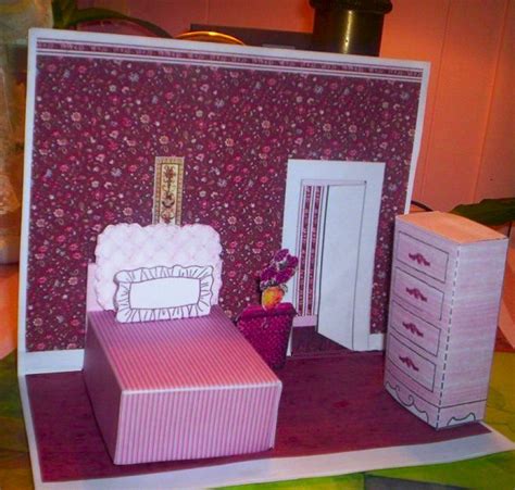 Paper Crafts Interior Model Bedroom 2 Paper Doll House Paper Crafts Doll House Crafts