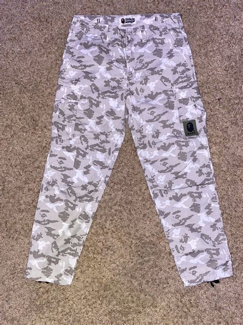 Bape Bape Grey Camo Pants