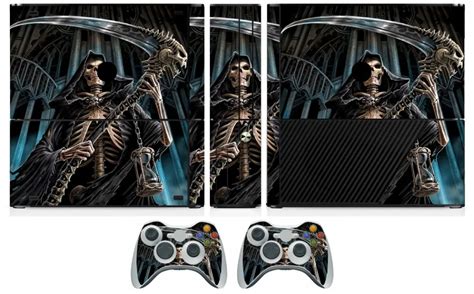 269 Skeleton Vinyl Skin Sticker Protector For Microsoft Xbox 360 E And