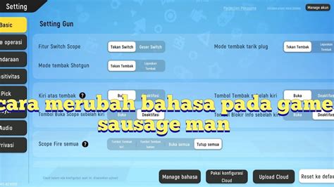 Cara Merubah Bahasa Pada Game Sausage Man Pubg Versi Sosis Terbaru