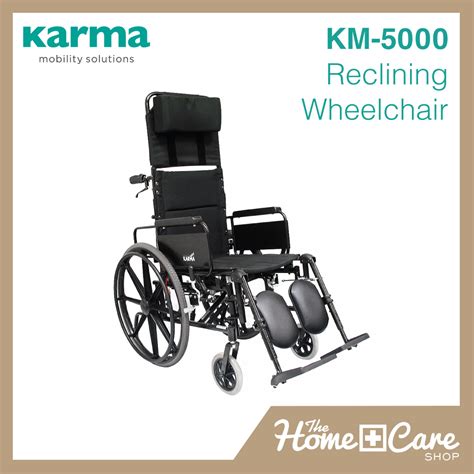 Karma Km 5000 Reclining Wheelchair Big Wheel 24 Inches Shopee Singapore