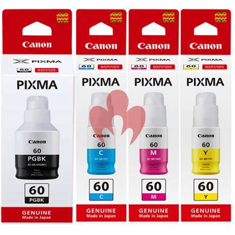 Canon Gi Ink Bottle Set X Pack Gi Pgbk Gi C Gi M Gi Y