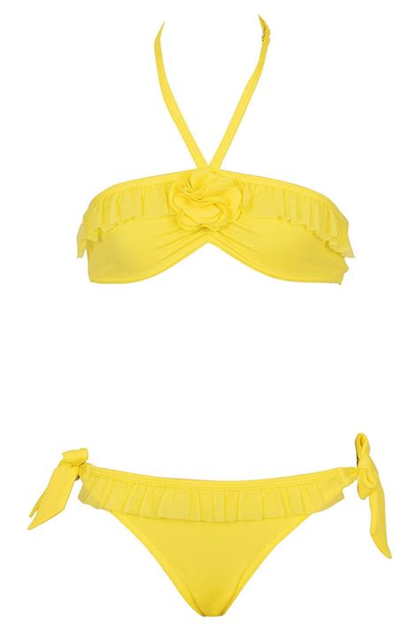 Kom Azure Tül Fırfırlı Çocuk Bikini Takım Fiyatı Yorumları