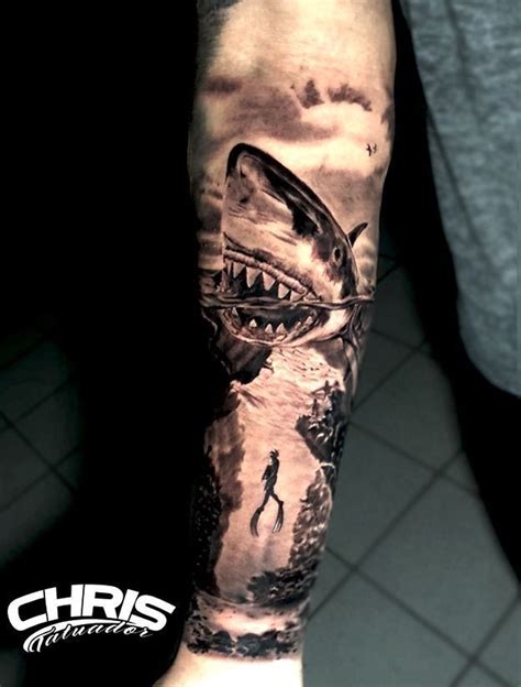 Pin by Alex Parise on Shark tattoo | Ocean tattoos, Shark tattoos, Best ...