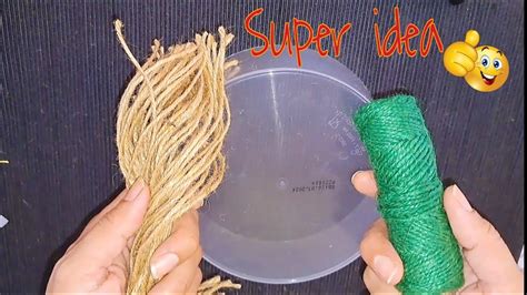 Jow To Make Jute Rope Basket Jute Storage Box With Lid Diy Jute Rope Crafts Youtube