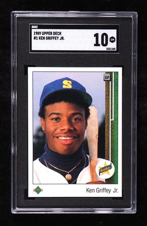 Ken Griffey Jr 1989 Upper Deck 1 Rc Sgc 10 Pristine Auction