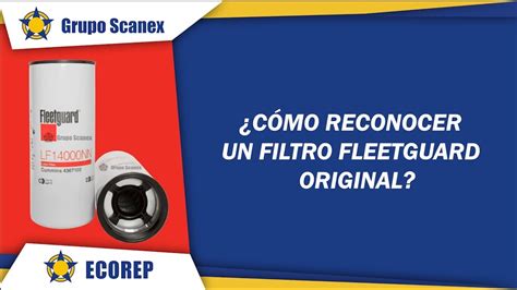 Cómo reconocer un filtro Fleetguard YouTube