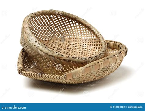 Bamboo basket stock photo. Image of basketry, handwork - 143108182