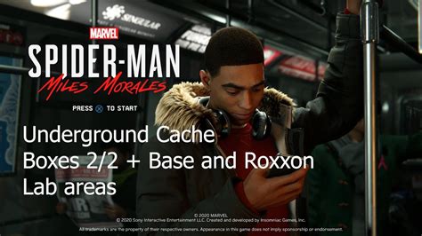 Spider Man Miles Morales Ps Underground Cache Boxes Base