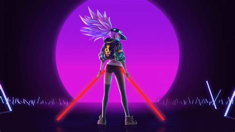 Kda Akali Neon Artwork K Wallpapers Hd Wallpapers Id