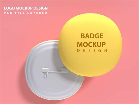 Premium Psd Psd Badge Mockup