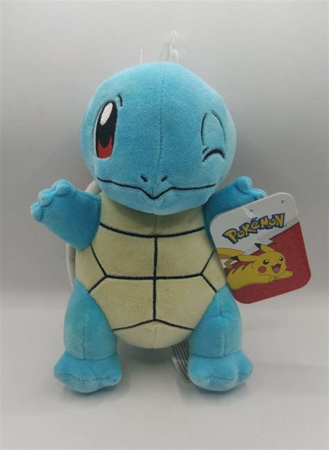 Mavin Pokemon Squirtle Plush Stuffed Toy 8 Inch Winking Turtle