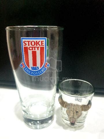 The Stoke City Carlsberg Beer Glass Hobby Collectibles For Sale In