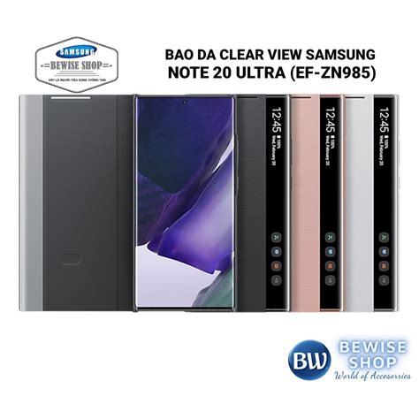 Bao Da Clear View Samsung Galaxy Note 20 Ultra Full Box Chính Hãng