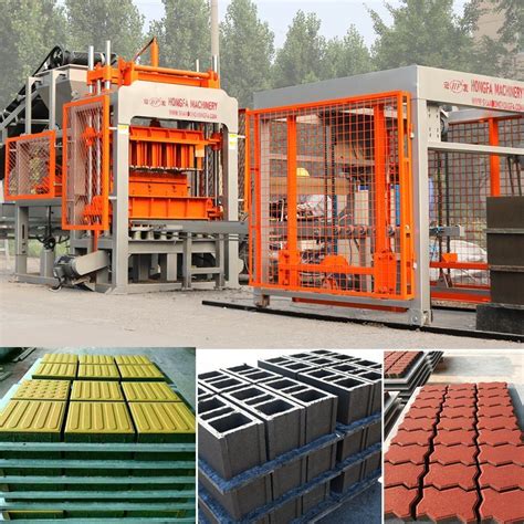 Hf Qt Automatic Concrete Hollow Block Brick Pallet And Machine