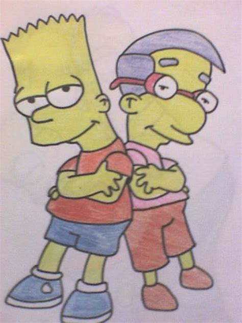 Bart And Milhouse By Ilove2dgorillaz On Deviantart