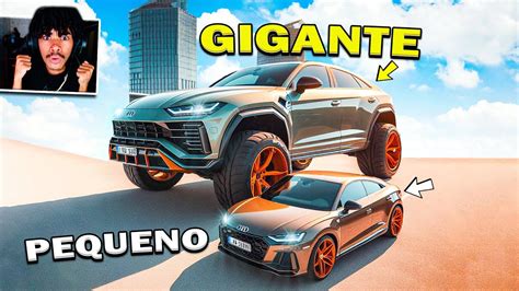 A CADA BATIDA O CARRO FICA MAIOR BeamNG Drive YouTube