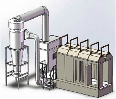 Mono Cyclone Automatic Powder Coating Booth Buy Cyclone Powder