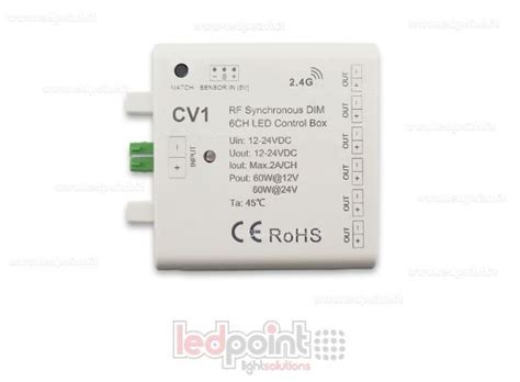 Ledpoint S.r.l. | Interfaz dimmer 6ch 60W 12V-24V, RF con salida para ...