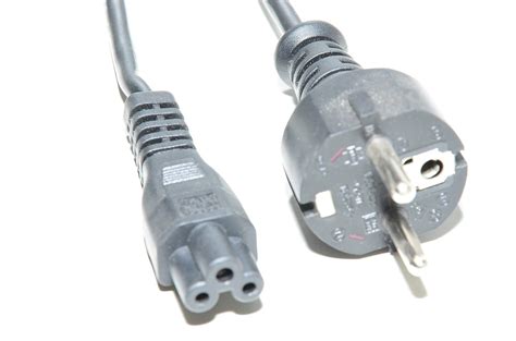 Power Cable CEE 7 7 Straigth Male Schuko C5 Straigth Female Black