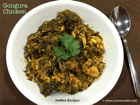 Yum! Yum! Yum!: Gongura Chicken Curry