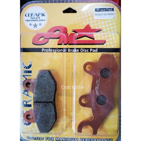 Comstar Ceramic Brake Pad Front Raider Carb Raider Fi