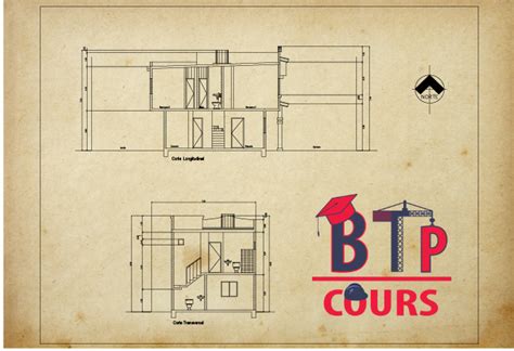 Plan Archi Villa N° 044 Dwg Cours Btp