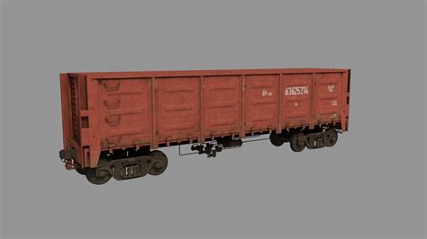 3D model A Train Carriage Shipping Container 3D Model VR / AR / low ...