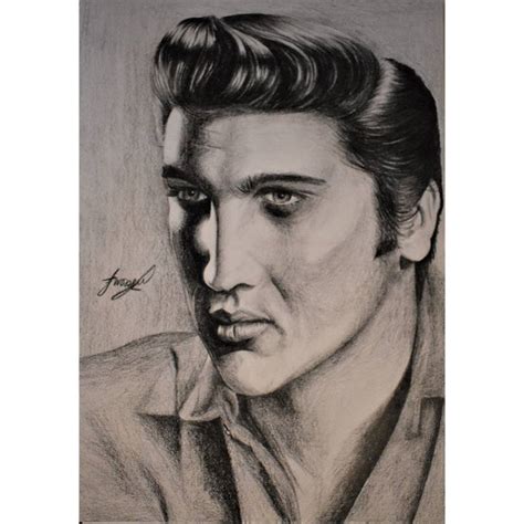 Elvis Presley Portrait Drawing By Faye Worsell Saatchi Art