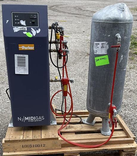 Used Nitrogen Generator Parker Hannifin MIDIGAS2NCBLN N2 For Sale In