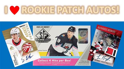 Wow I Love Rookie Patch Autos Upper Deck Sp Game Used Hockey