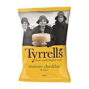 Tyrrells Mature Cheddar And Chive 40g Approved Food