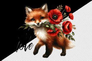 Valentine S Day Fox With Love Clipart Graphic By Tati Design Creative