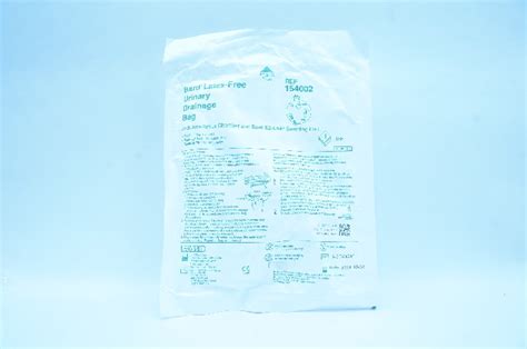 Bard 154002 Urinary Drainage Bag With Anti Reflux Chamber And Sampling