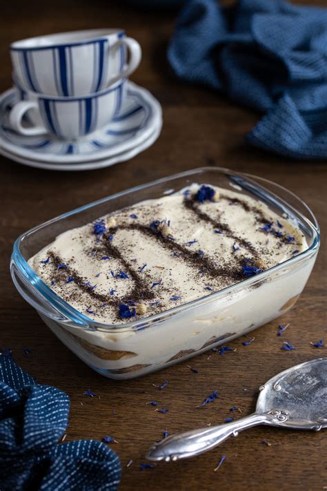 Earl Grey Tiramisu Tearamisu Electric Blue Food