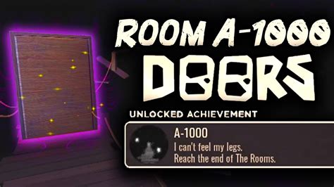 Reaching Room A 1000 In The New Doors Update 👁️ Roblox Youtube