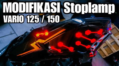 Modifikasi Stoplamp Vario 125 150 LED Chudax Bikers Shop YouTube