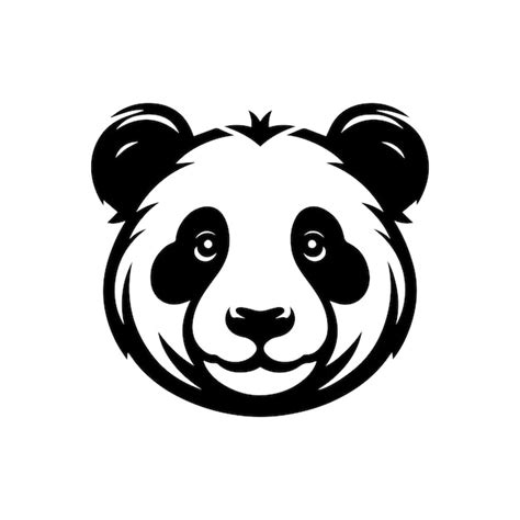 Desenho De Ilustra O Vetorial De Silhueta De Urso Panda Em Fundo