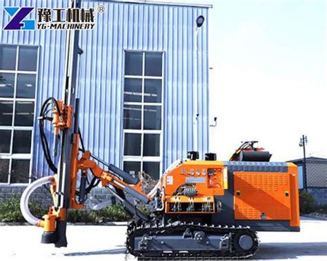 Crawler Mounted Dth Drilling Rigs Myanmar Construction Project