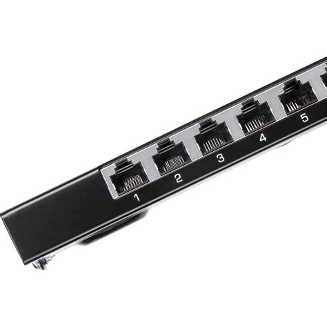 8 Port Cat6A Shielded Wall Mount Patch Panel TRENDnet TC P08C6AS