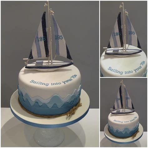 Sail Away Nautical Birthday Cakes Sailor Cake 70th Birthday Cake