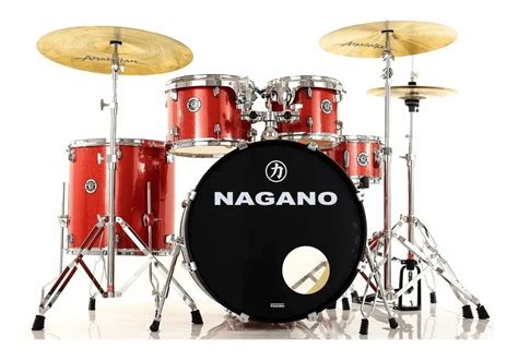 Bateria Acústica Nagano Rock Wine Sparkle Bumbo 22 C Nf Mercadão da