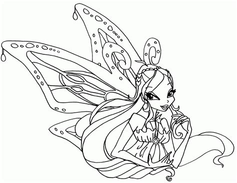 Winx Club Stella Harmonix Coloring Pages