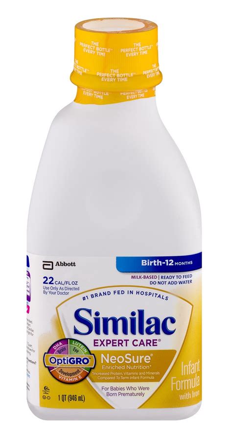 Similac Expert Care Neosure Infant Formula With Iron 1 Qt Shipt