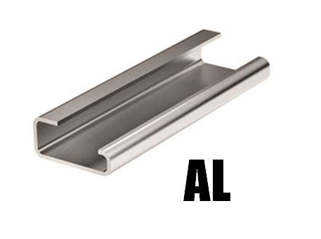 02120AL | Дин-рейка алюминиевая, с насечкой G1, 32х15мм., ДКС